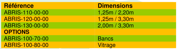 Abri bus CL4 - structure et bardage en bois, avec banquette - dimensions 200 x 330 cm_1