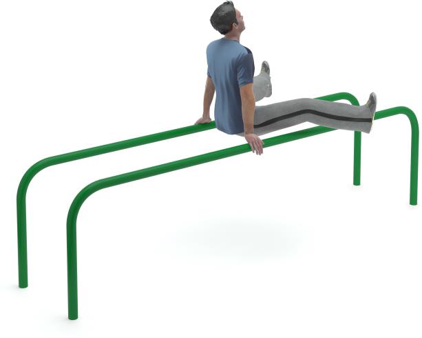 Équipement de fitness extérieur - Barres parallèles Gym - 8036724 - Hags_1