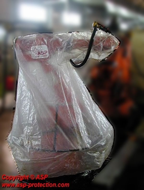 Fourreaux - protection pour robot industriel - ASP - tissu non tissé base PE - certification ATEX_1