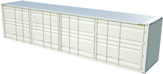 Conteneur 40 pieds Open Side HC - Longueur 12m - Surface 69m3 : une solution idéale pour le stockage et la manutention de marchandises volumineuses ou hors gabarit_1