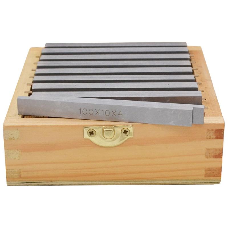 Jeu de cales de fraisage en acier trempé indéformable - 160 x 4 mm - précision 0,01 mm_1