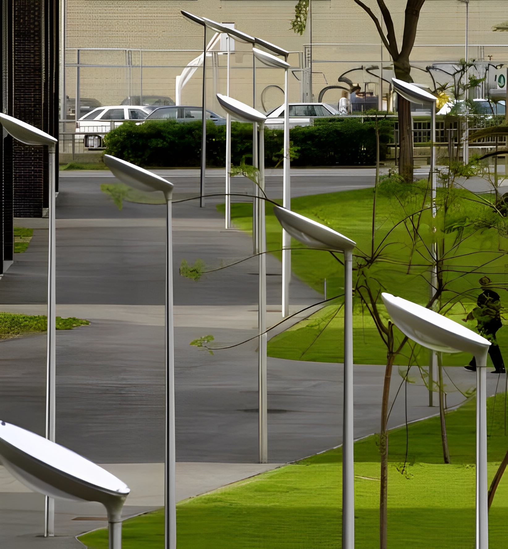 Lampadaire urbain Diorama - HID 150W - Aluminium - 8m_2