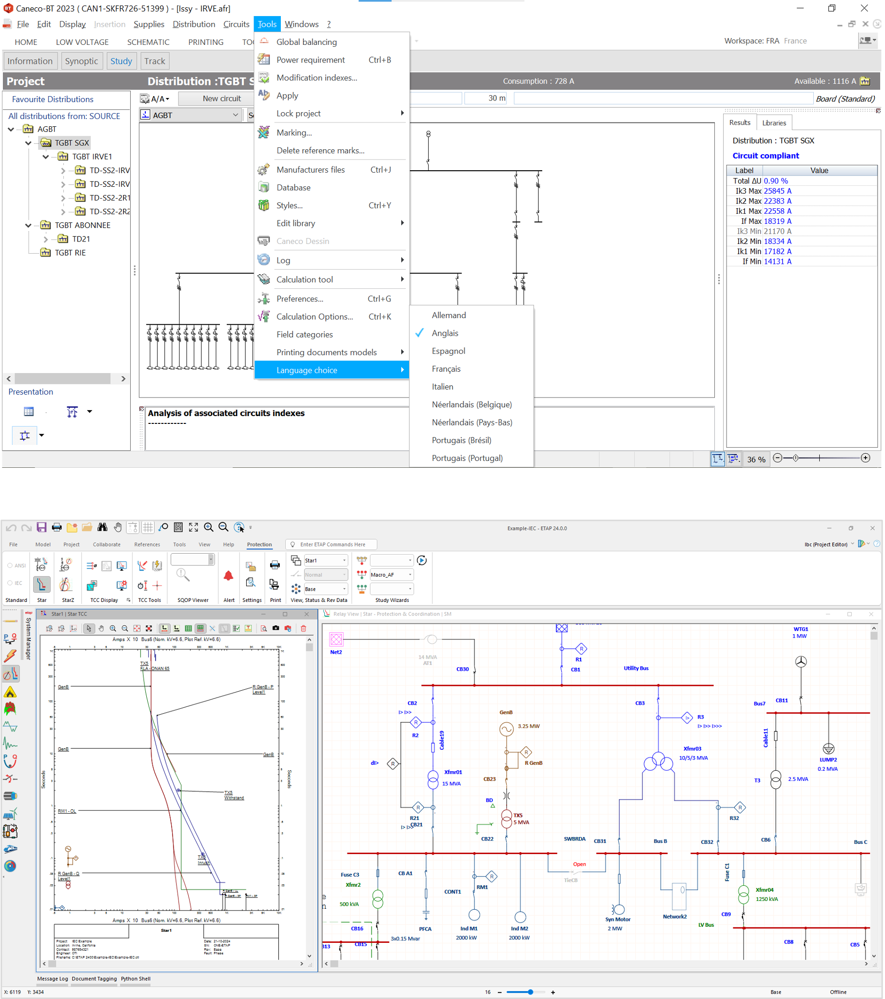 Logiciel de conception automatisée pour installations électriques basse et haute tension - Caneco_1