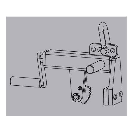 Pince mécanique Eichinger pour pilier béton - CMU 500kg - Référence 1556.1 - préhension 100 à 200mm - finition galvanisée_1