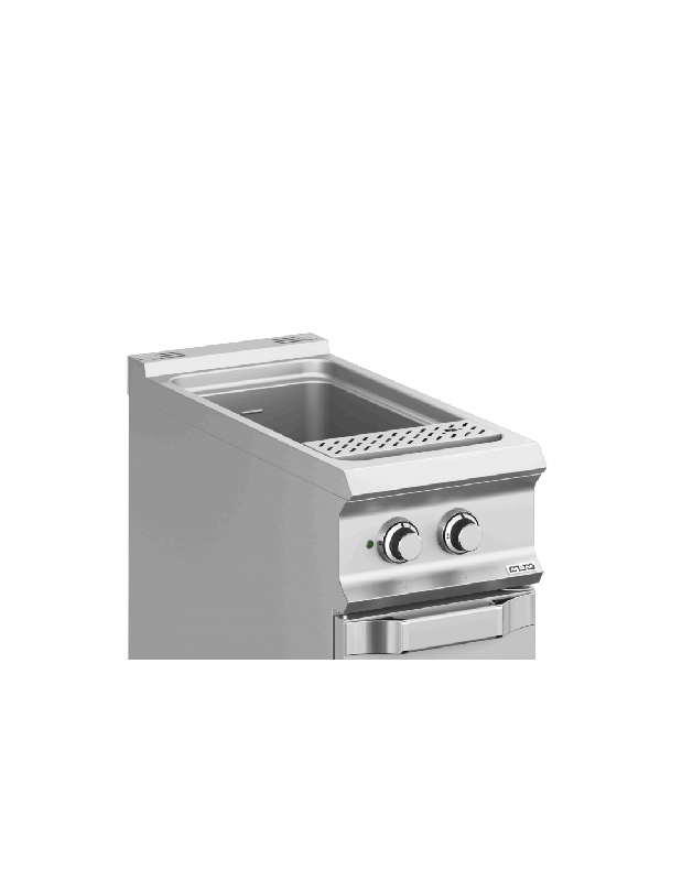 Cuiseur à pâtes électrique sur placard MBM - 40L - 9Kw - Acier inoxydable_1