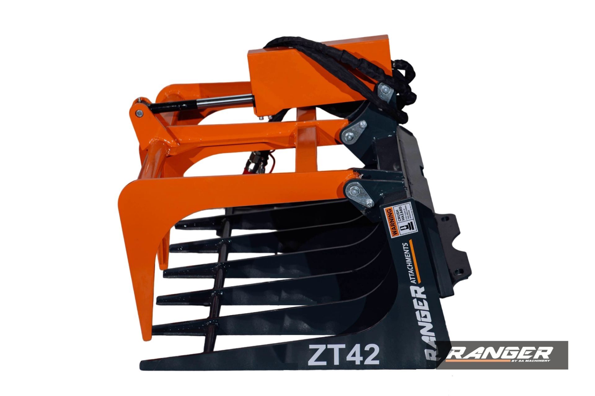 Grappin crocodile multifonction - porte-outils Toro Dingo, Ditch Witch, Vermeer - vérin 1000 kg - largeur 107 cm_2