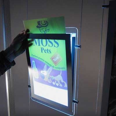 Leda3h - porte affiche lumineux led horizontal - bbworkers - a3_1