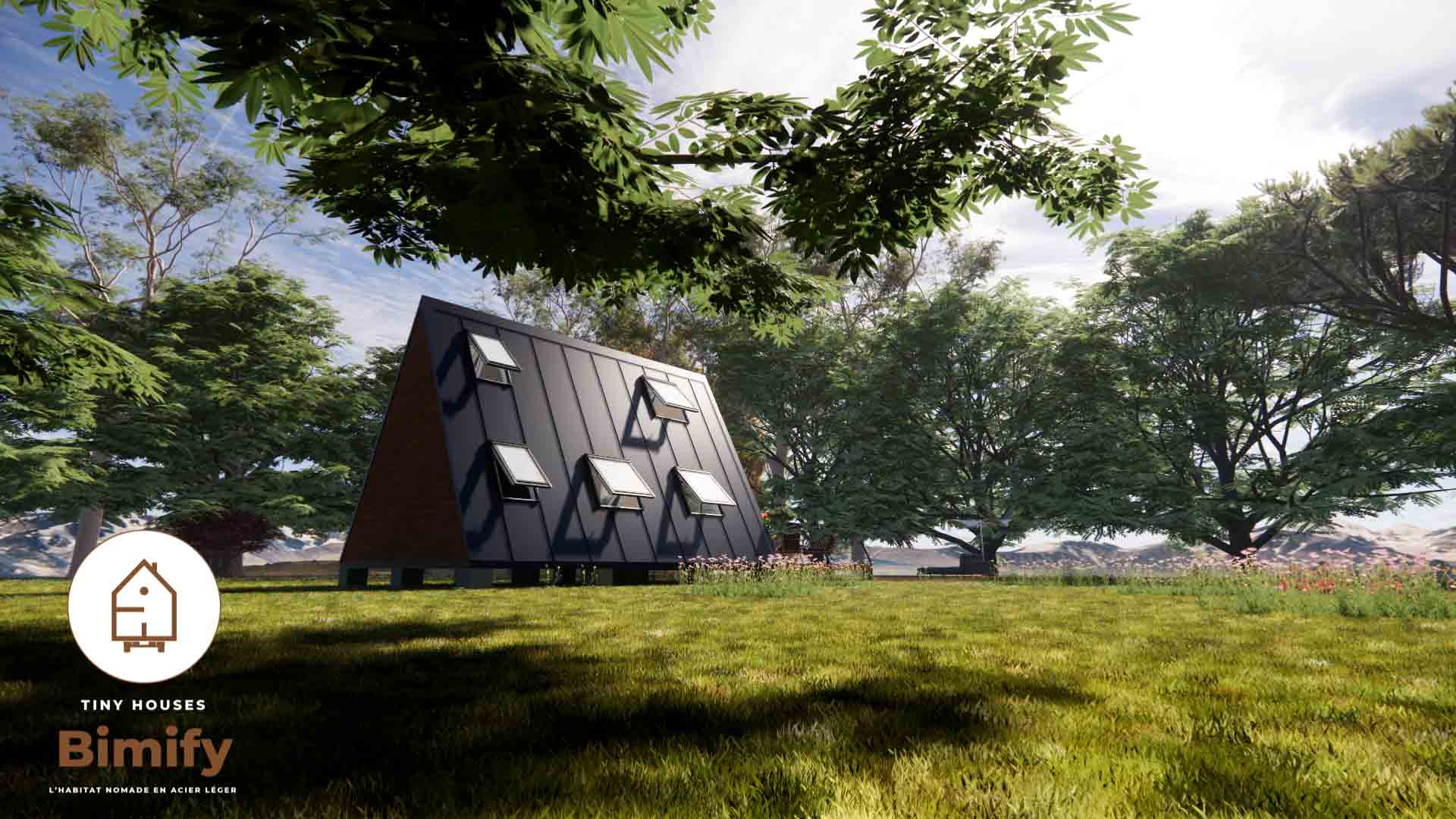 Tiny house avec ossature acier galvanisé ou bois