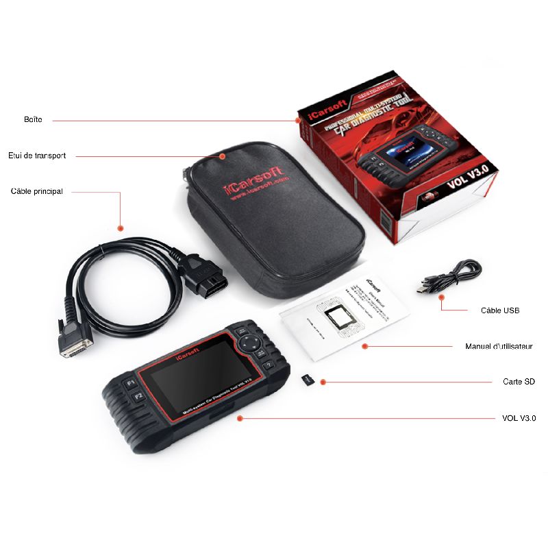 Valise diagnostic automobile icarsoft vol v3.0_1