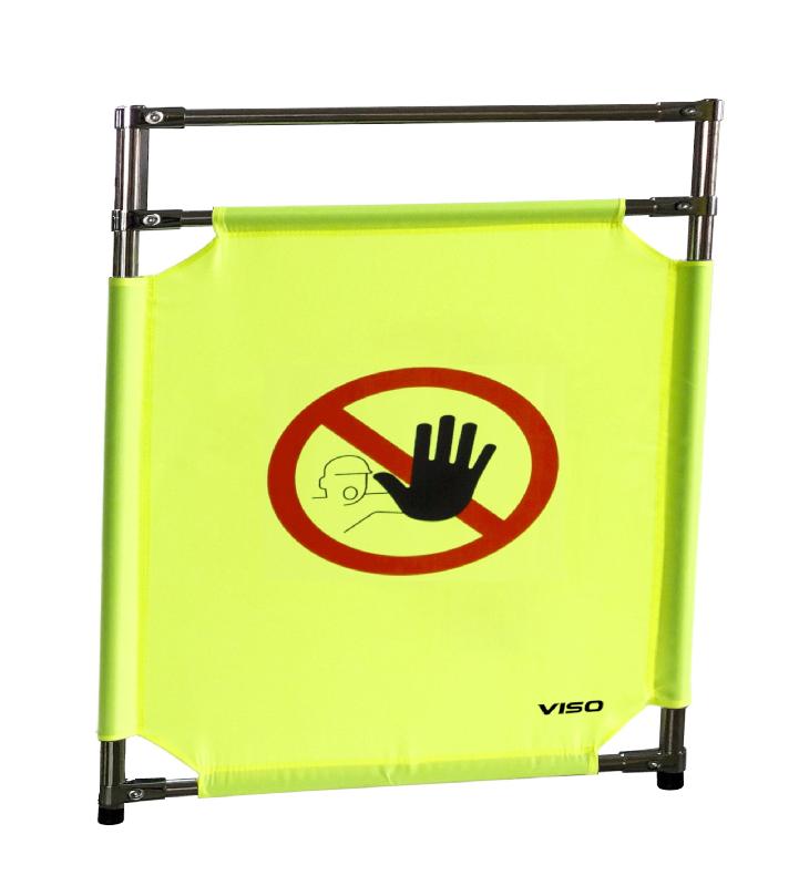 Barrière d'intervention 1 panneau - Interdiction de passer / 1000 / INOX 304_1