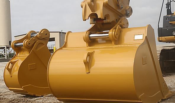 Godet d'excavation à usage normal avec lame de nivellement - caterpillar finance france - 1 500 mm (60 in) - poids 965 kg_1