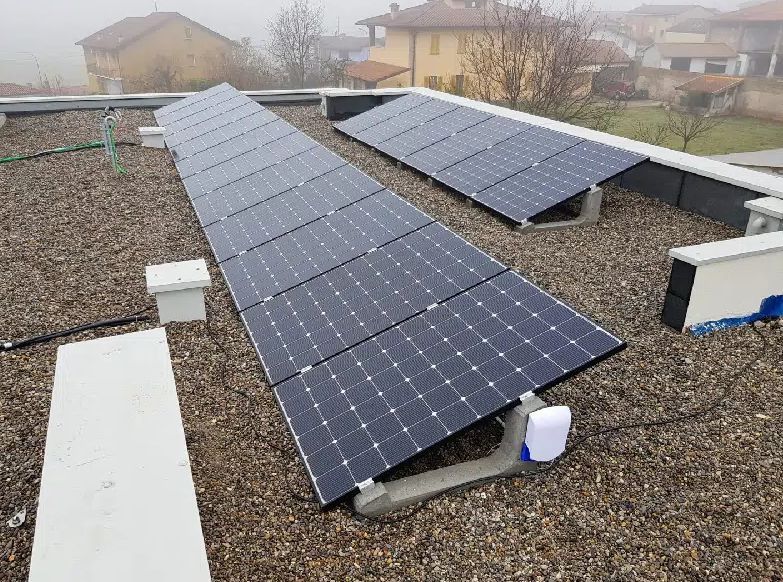 Support photovoltaïque 20° - Au sol ou sur toit terrasse_1