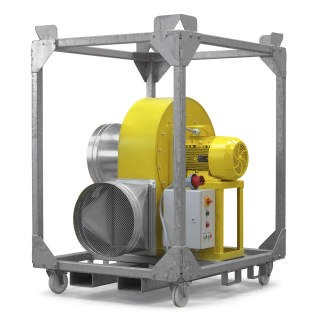 Ventilateur radial antidéflagrant TFV 600 EX - 16.000 m³/h - Zone 2 T4 - Étanche IP55 - Haute pression_1