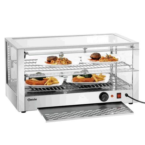 Vitrine chaude professionnelle 6200 2EK - 80 L - Double accès avec portes relevables | Bartscher_1