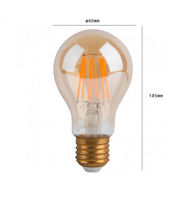 Ampoules LED à filament 8W - Réf E27FI8W - Design classique et technologie LED_1