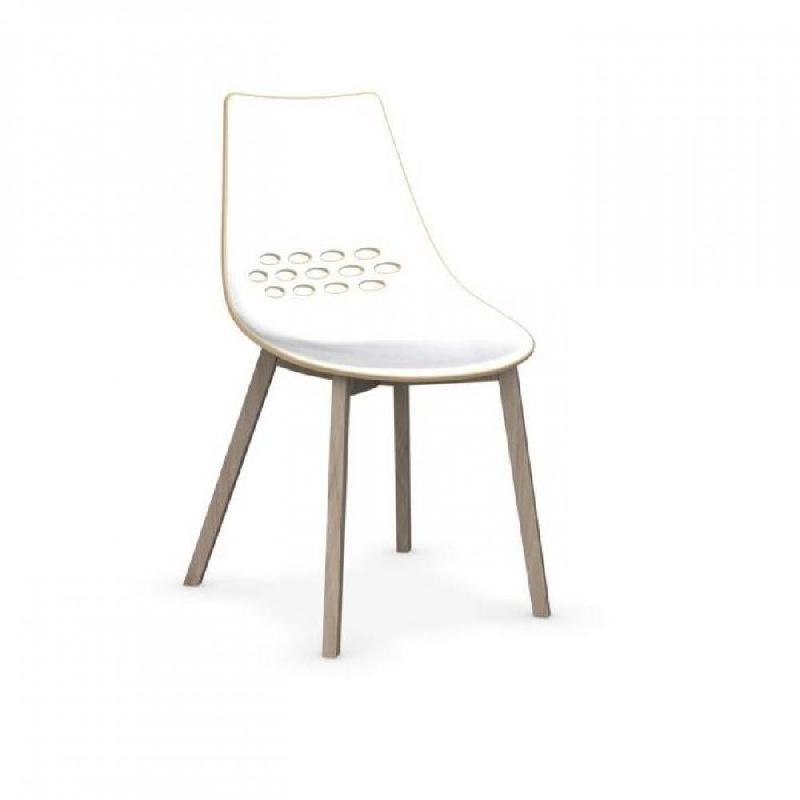 Lot de 2 chaises JAM W nougat - Piétement en frêne naturel - Design moderne et coloré - Fabrication italienne_1