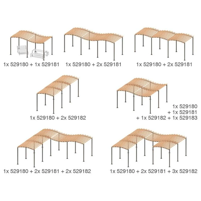 Pergola Océan bois acier_1
