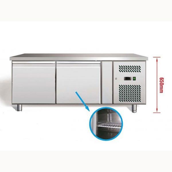 Soubassement réfrigéré 2 portes GN 1/1 - 214 L | 1360x700x650 mm | L2g - U-GN2100TN_1