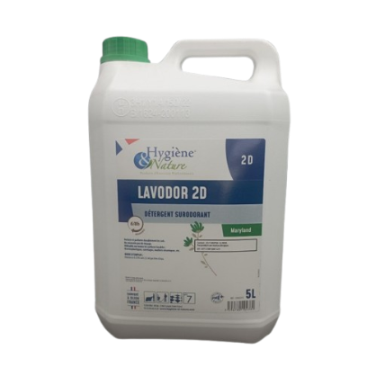 Lavodor 2d detergent surodorant remanent sols et surfaces ph:7 parfum maryland bidon de 5l_1