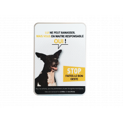 Panneaux Personnalisés ramasser les déjections de chien_1