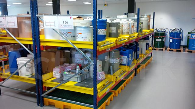 Tiroir à palette tôle 200 kg pour lisses - 70% - 800 x P 1200 mm  - CR34C001-A_1