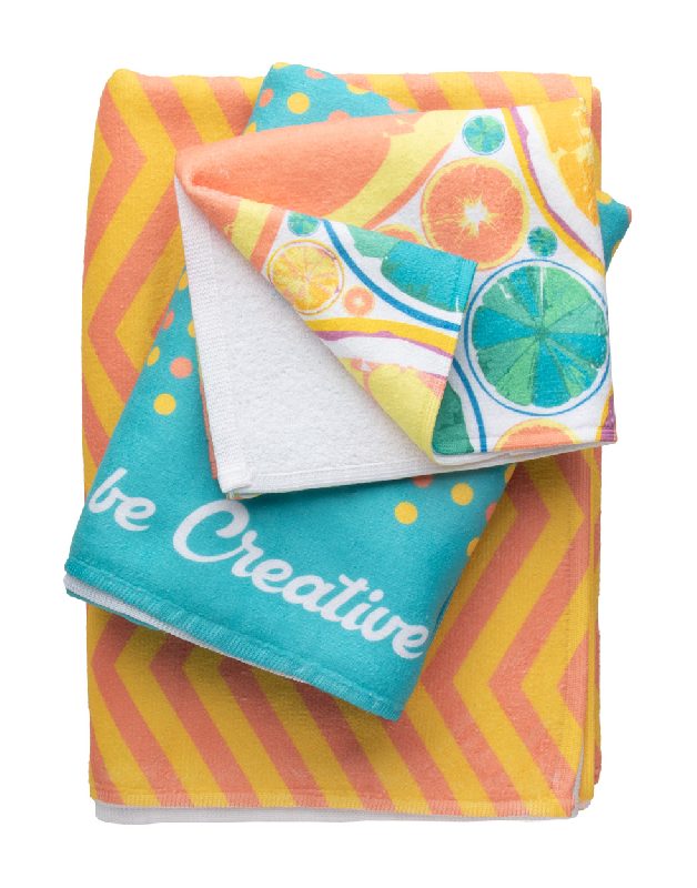 Serviette publicitaire - impression sublimation - 100% coton et microfibre - 400g/m² - minimum 50 pièces_1