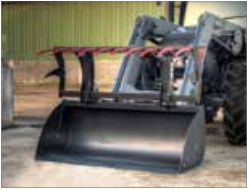 Benne polyvalente avec fond cylindrique facilitant le nettoyage