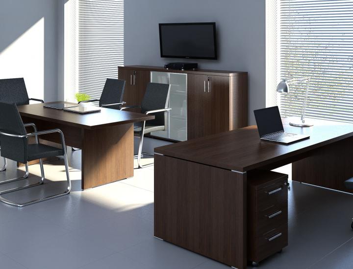 Bureau de direction avec retour, intemporel et ergonomique - QUANDO - Ref : Q19_1