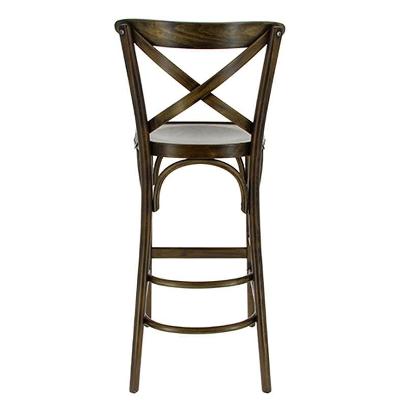 Chaise haute restaurant Chinon hetre cérusée - MARRON_1