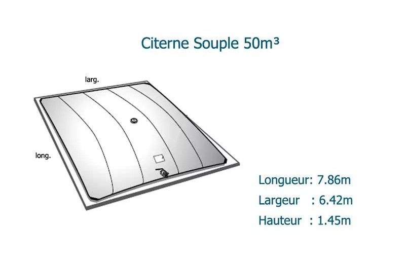Citerne souple eau potable WP1100 - NEATFX - 50 m³ - Toile EXOM ACS - Compacte et pliable_1