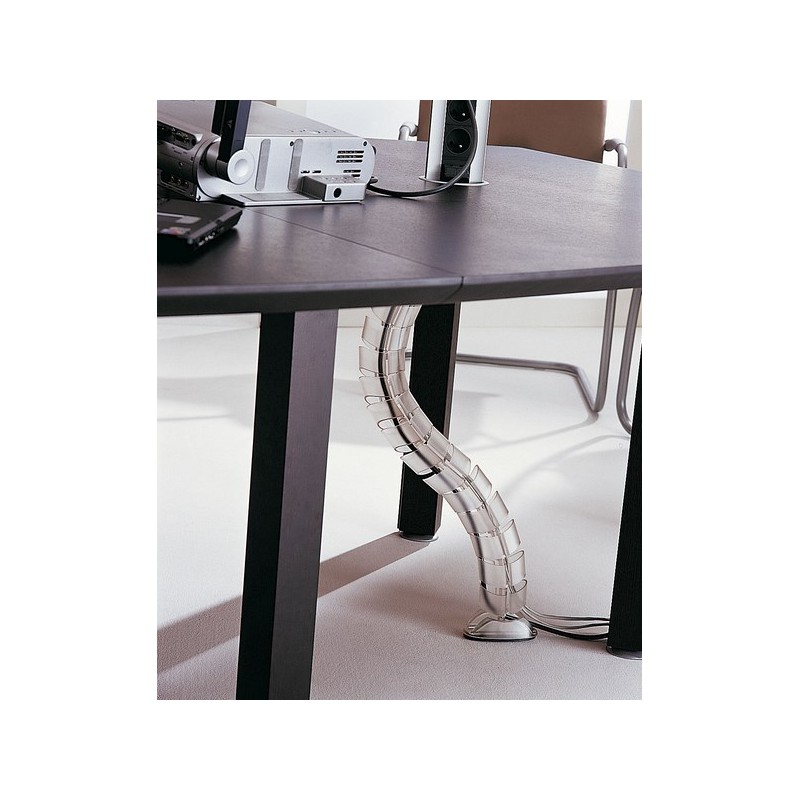 Table de réunion couleur bois - Référence CB02 - Fabricant MACE - Dessus elliptique - Profil sampan et jonque_1