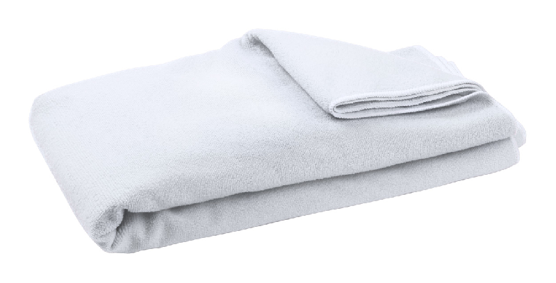 Serviette en microfibre - grande taille - 310 g/m² - couleur blanc - poids 470 g_1