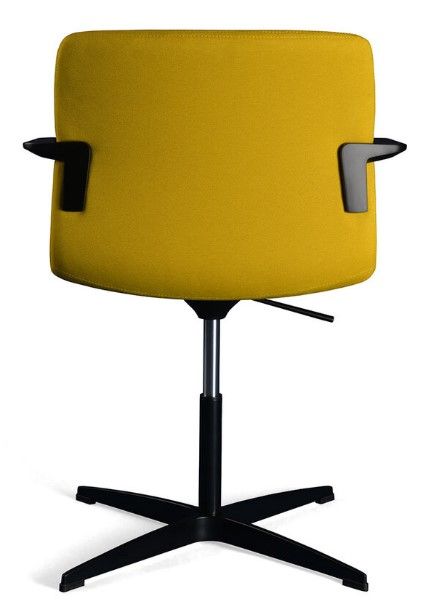 Koda Meeting - Chaise de bureau ergonomique - Sitis - Accoudoirs noir ou chrome - Base fixe en métal ou alu poli_1