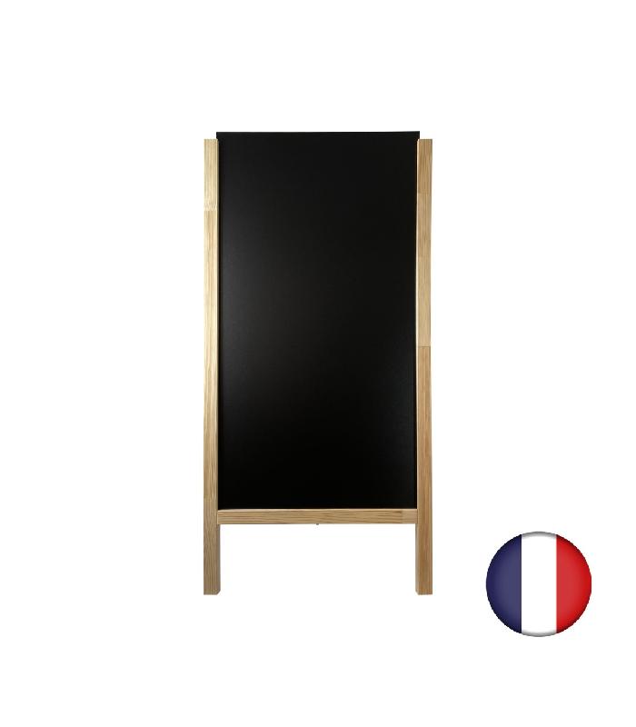 Chevalet stop trottoir avec 2 ardoises amovibles - 117 x 60 cm - Référence : PFN50BRUT_1