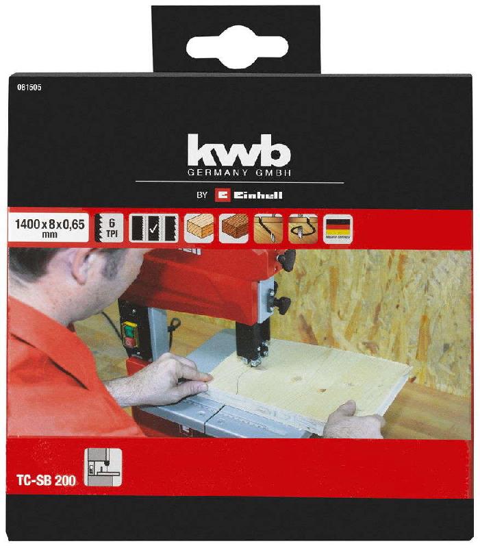 Lame de scie à ruban 1400x6,4mm - 6 dents 25mm - pour scie TC-SB 200 Einhell_1