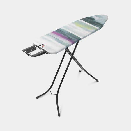 Table à repasser taille B -124 x 38 cm, pour fer vapeur - Morning Breeze - EAN8710755131844 avec support pour fer à vapeur flexible et plateau extra-stable_1