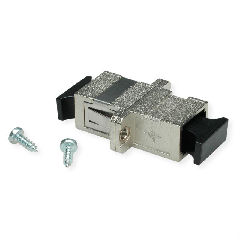 TELEGÄRTNER Coupleur SC, Singlemode et Multimode, Manchon en céramique, boîtier en métal, gris_1