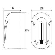 Distributeur de savon automatique - PELLET ASC - 4 piles 1,5 V - 1100 ml - Détection infrarouge_1