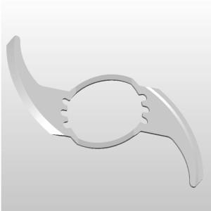 Lame multifonction ou lame chopper - Adiamas - acier inoxydable électropoli pour hachoirs et mixeurs_1