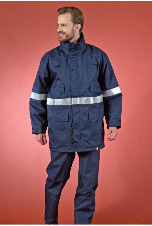 Parka multirisques ATEX intempéries - Réf. 045*MRPHV - Bandes rétroréfléchissantes ignifuges - Capuche enroulée_1