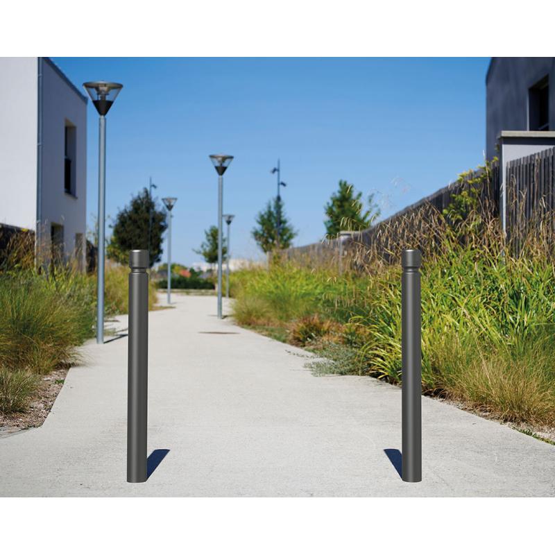 Potelet agglo à gorge ø76 mm - Réf : 206731.Gpro - Hauteur 1080 mm, finition peinture sur zinc_1