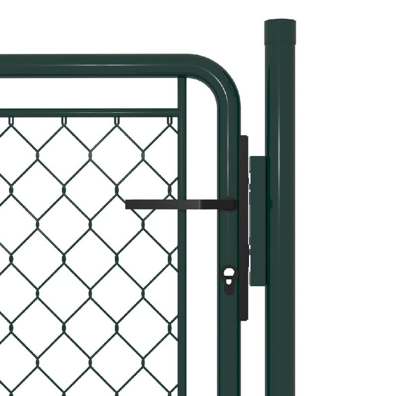 Vidaxl portillon acier 100 x 75 cm vert 144402_1