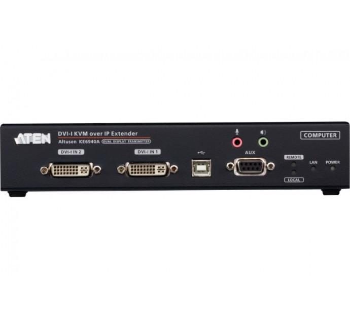 ATEN Premium KE6940AT - Système d'extension KVM double DVI/USB sur IP avec redondance - Réf. 266943_1