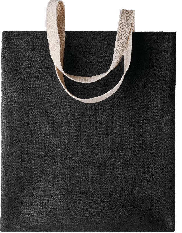Sac publicitaire en toile de jute teint 100% naturel avec anses longues - Réf: KI0226 - Marque Kimood_1