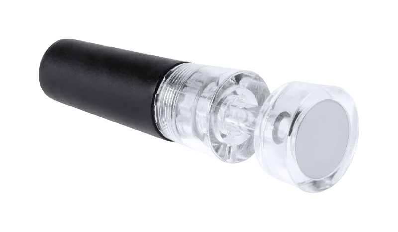 Bouchon à vin vacuum - pompe intégrée - couleur noire - 24 gr_1