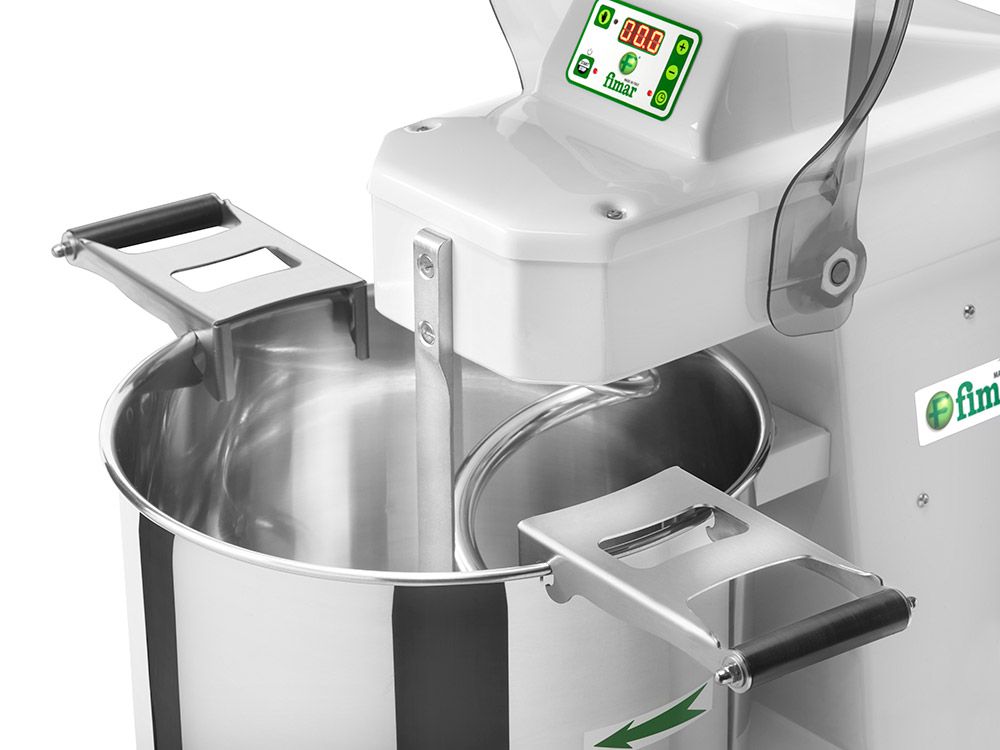Pétrin professionnel Fimar 25CNS - tête relevable, cuve amovible - 75 kg/h_1