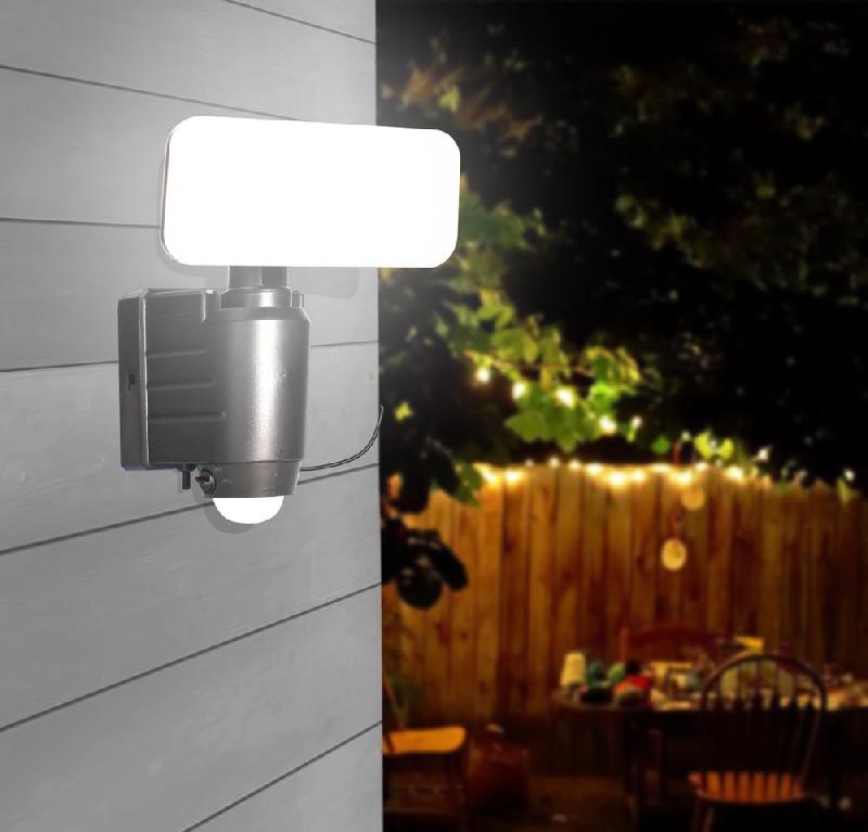 Projecteur solaire Polaris 8W 500lm - détecteur de mouvement - extérieur_1
