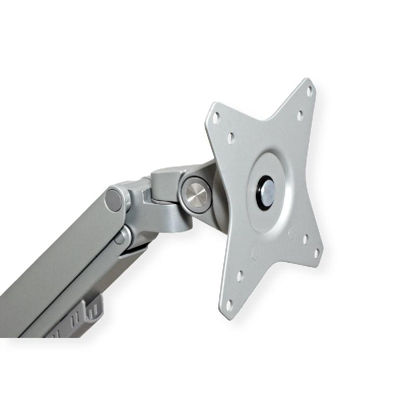 ROLINE Support double LCD, fixation sur bureau, vérin à gaz, 5 articulations, 17-23