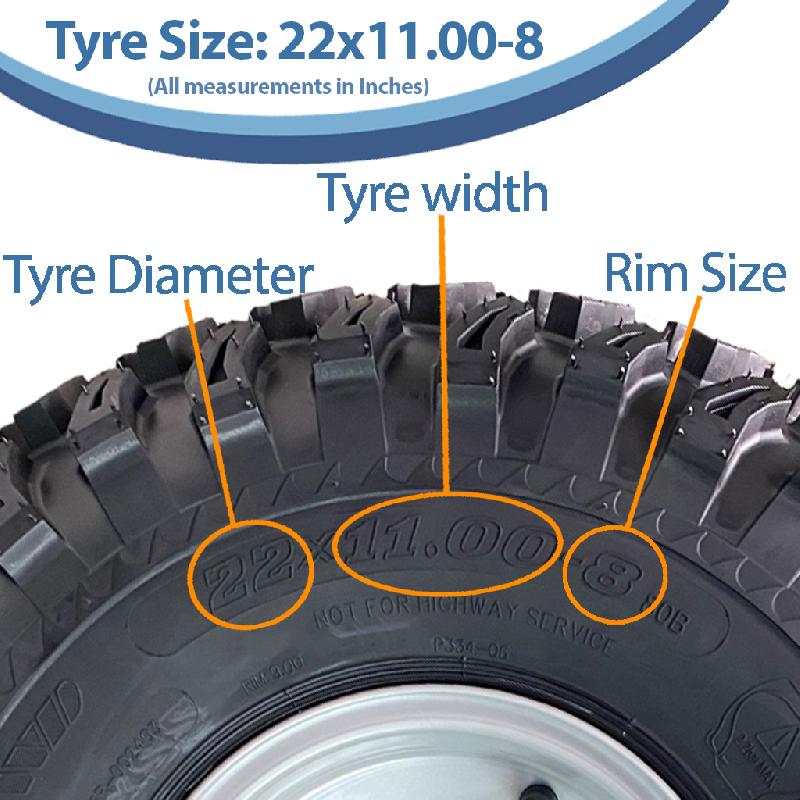 22x11.00-8 Utility ATV Quad Trailer Kit Wheels ALKO Axles  Hitch Capacity 750kg_1