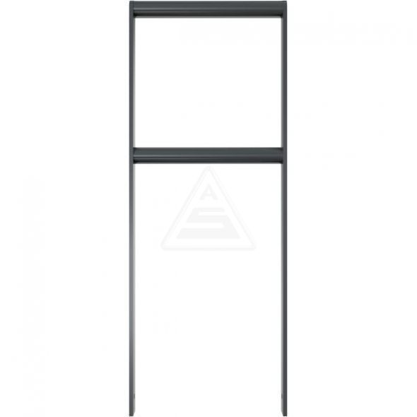 449_045B Arceau urbain - Schake - acier galvanisé avec traverses en tube inox - hauteur totale : 1200 mm_1